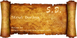 Strul Dorina névjegykártya